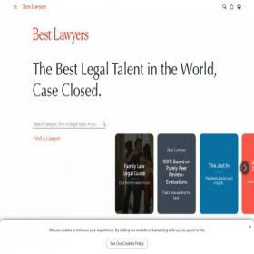 Скриншот главной страницы сайта bestlawyers.com