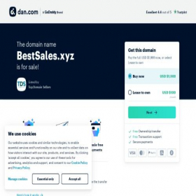 Скриншот главной страницы сайта bestsales.xyz