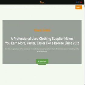 Скриншот главной страницы сайта bestusedclothing.com