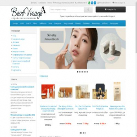 Скриншот главной страницы сайта bestvisage.ru