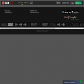 Скриншот главной страницы сайта bet-365.today