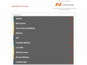 Скриншот главной страницы сайта bet-boom112.com