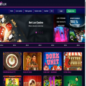 Скриншот главной страницы сайта bet-lux666.online