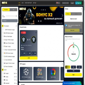 Скриншот главной страницы сайта bet-x.vip