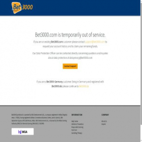 Скриншот главной страницы сайта bet3000.com
