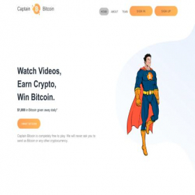Скриншот главной страницы сайта beta.captainbitcoin.io