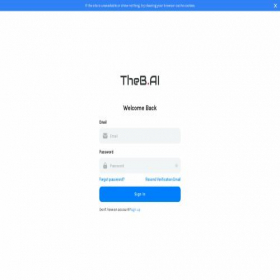 Скриншот главной страницы сайта beta.theb.ai