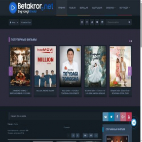 Скриншот главной страницы сайта betakror.net