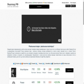 Скриншот главной страницы сайта betbynet.ru