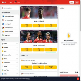 Скриншот главной страницы сайта betclic.com