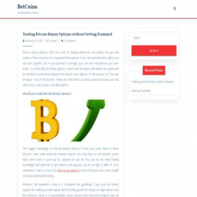 Скриншот главной страницы сайта betcoins.co