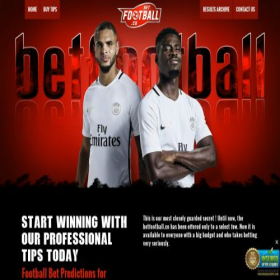 Скриншот главной страницы сайта betfootball.co