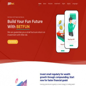 Скриншот главной страницы сайта betfun.biz