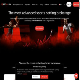 Скриншот главной страницы сайта betinasia.com