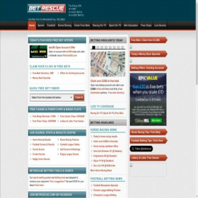 Скриншот главной страницы сайта betrescue.co.uk