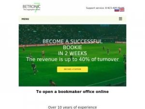 Скриншот главной страницы сайта betronic.biz