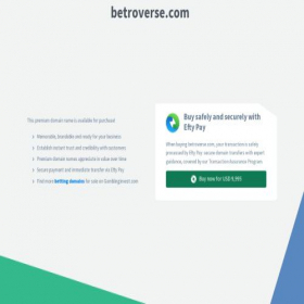 Скриншот главной страницы сайта betroverse.com