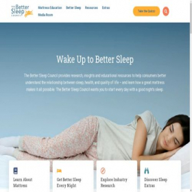 Скриншот главной страницы сайта bettersleep.org