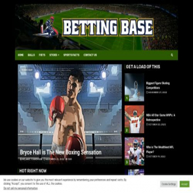 Скриншот главной страницы сайта bettingbase.net