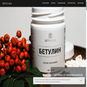 Скриншот главной страницы сайта betulika.com
