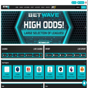 Скриншот главной страницы сайта betwave.vip