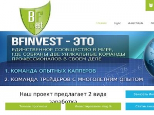 Скриншот главной страницы сайта bf-invest.ru