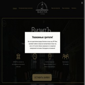 Скриншот главной страницы сайта bf-show.ru