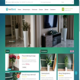 Скриншот главной страницы сайта bfloral.ru