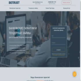 Скриншот главной страницы сайта bgtrust.ru