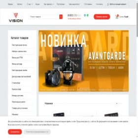 Скриншот главной страницы сайта bi-vision.ru