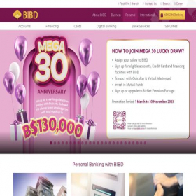 Скриншот главной страницы сайта bibd.com.bn