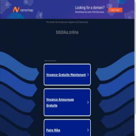 Скриншот главной страницы сайта bibibika.online