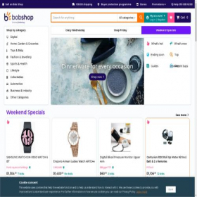 Скриншот главной страницы сайта bidorbuy.co.za