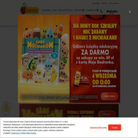 Скриншот главной страницы сайта biedronka.pl