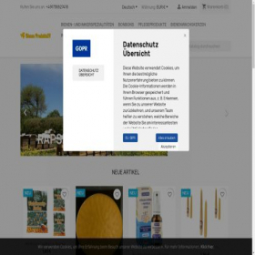 Скриншот главной страницы сайта bienen-produkte24.de