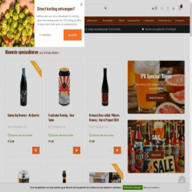 Скриншот главной страницы сайта bierloods22.nl