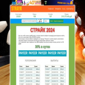 Скриншот главной страницы сайта big-strayk.online