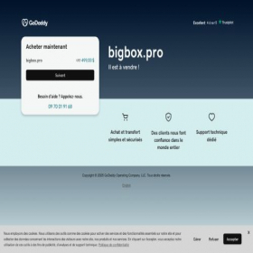 Скриншот главной страницы сайта bigbox.pro
