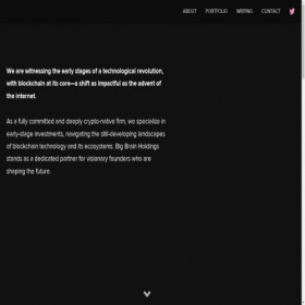 Скриншот главной страницы сайта bigbrain.holdings