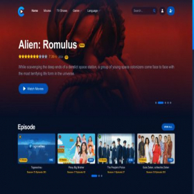 Скриншот главной страницы сайта bigcinema.online