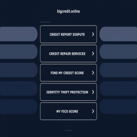 Скриншот главной страницы сайта bigcredit.online