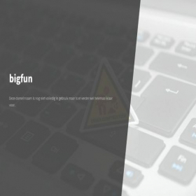 Скриншот главной страницы сайта bigfun.be