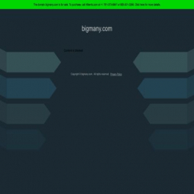 Скриншот главной страницы сайта bigmany.com