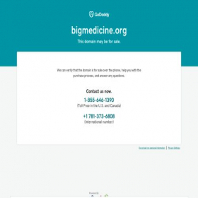 Скриншот главной страницы сайта bigmedicine.org