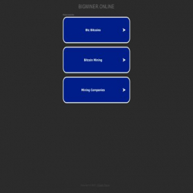 Скриншот главной страницы сайта bigminer.online