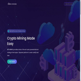 Скриншот главной страницы сайта bigminings.org