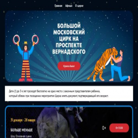 Скриншот главной страницы сайта bigmoscirc.ru
