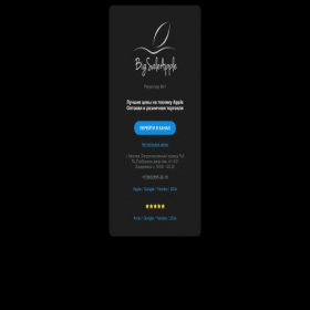 Скриншот главной страницы сайта bigsaleapple.com