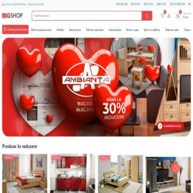 Скриншот главной страницы сайта bigshop.md