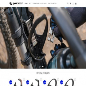 Скриншот главной страницы сайта bikesyncros.com